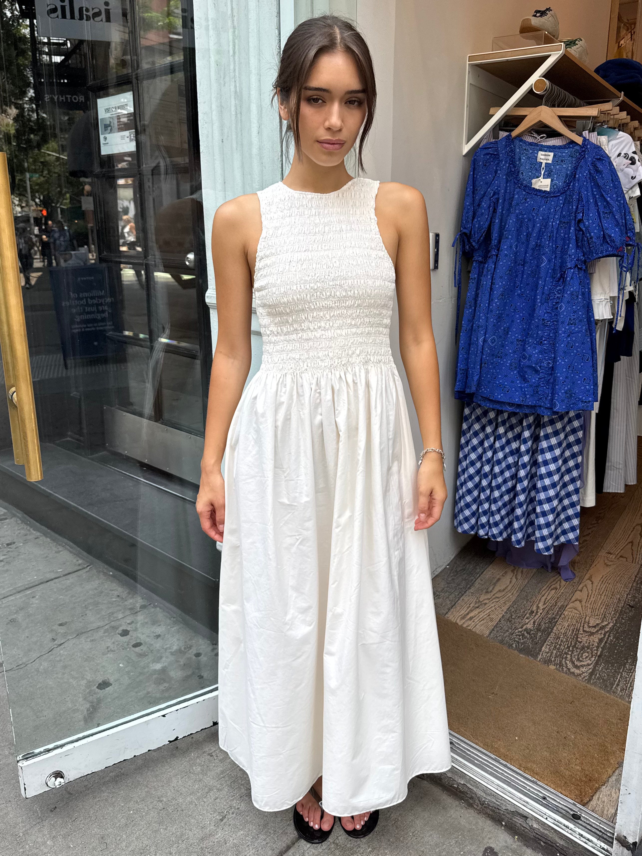 Alena Maxi Dress in White