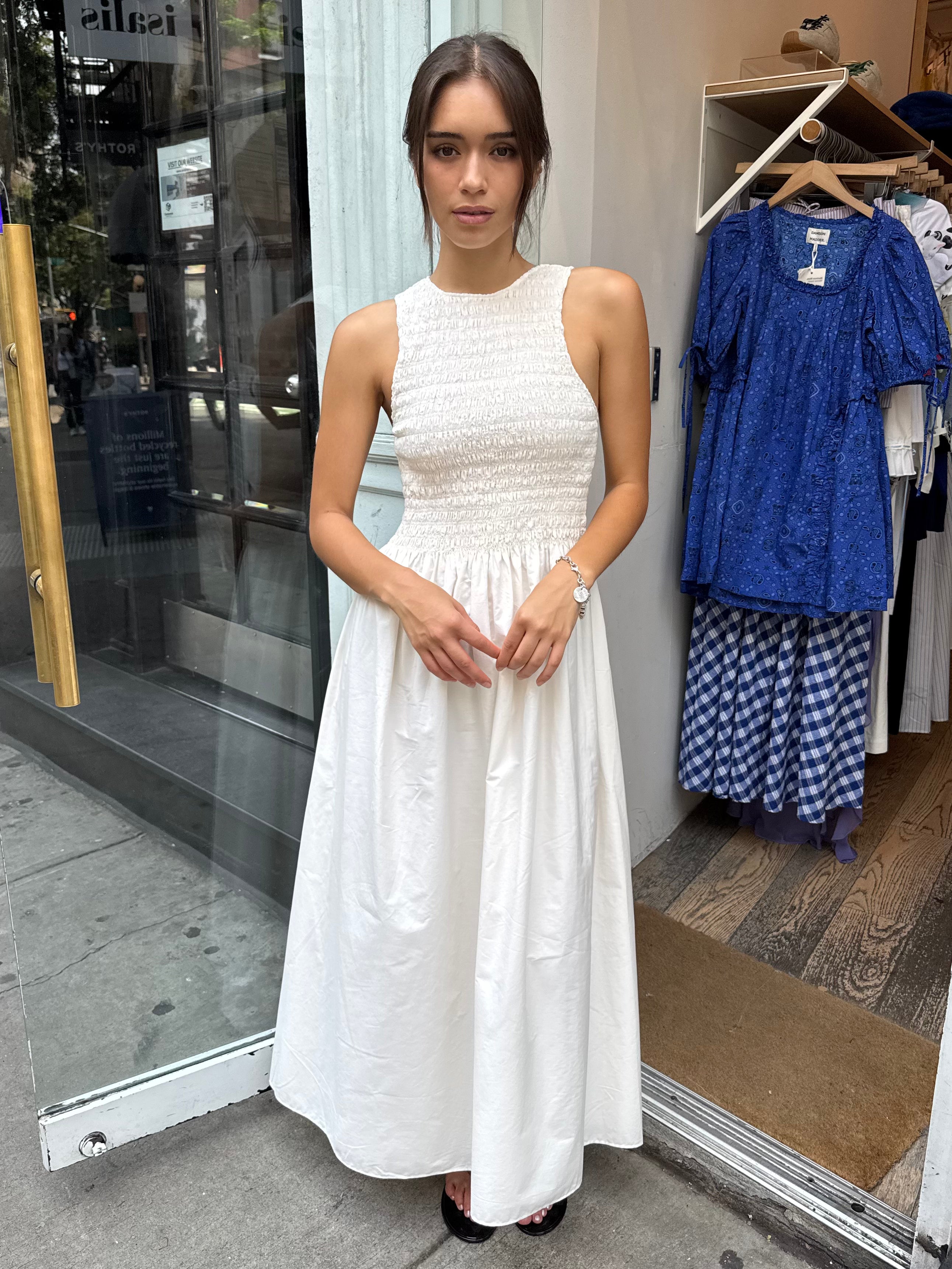 Alena Maxi Dress in White