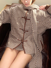 Retro Blanket Jacket in Blonde Multi