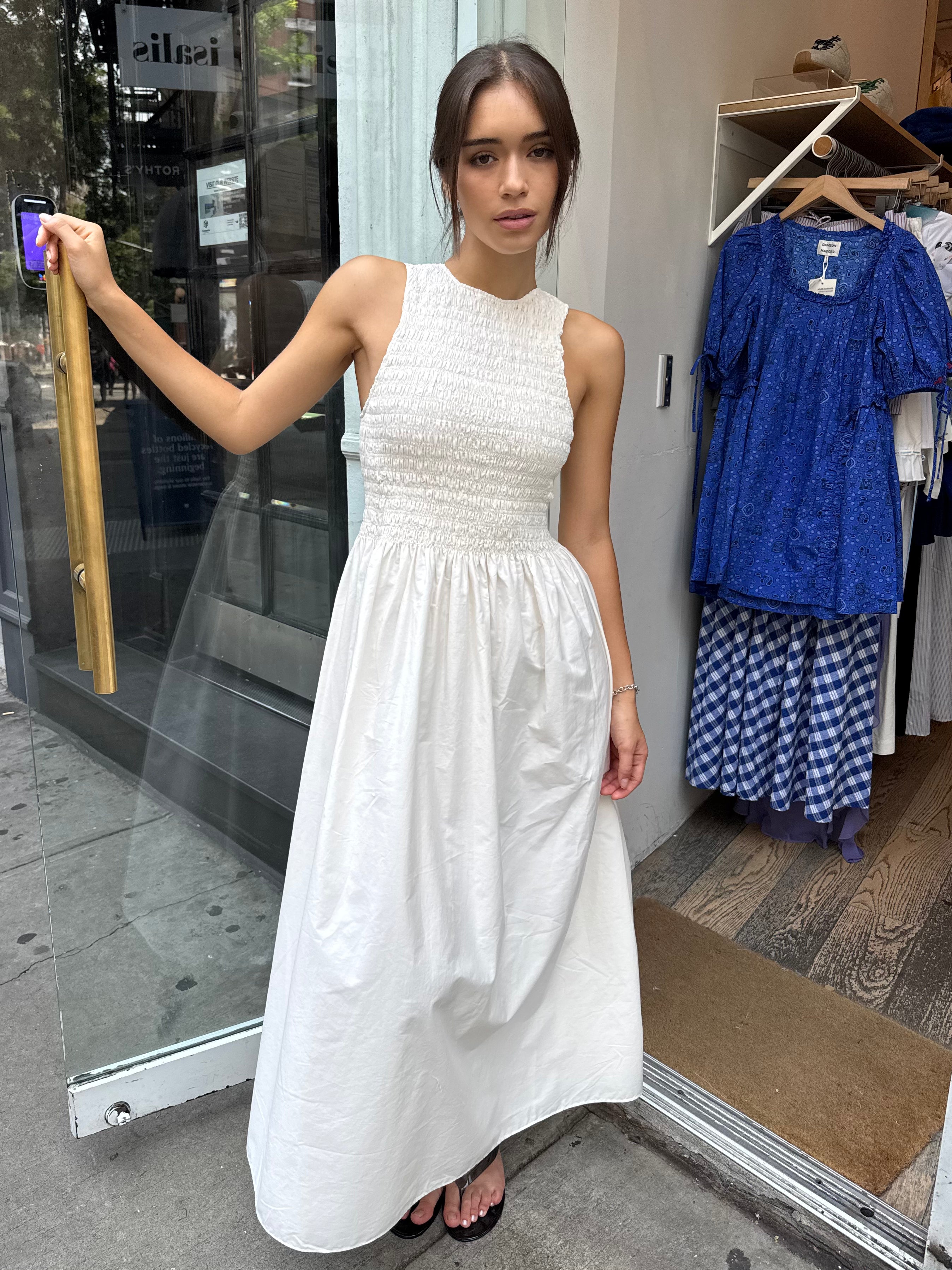 Alena Maxi Dress in White