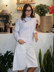 Waisted Shirt in English Stripe