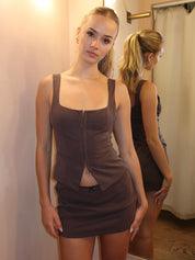 Brice Vest in Brown