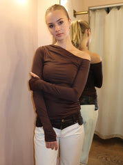 Cleo Top in Espresso