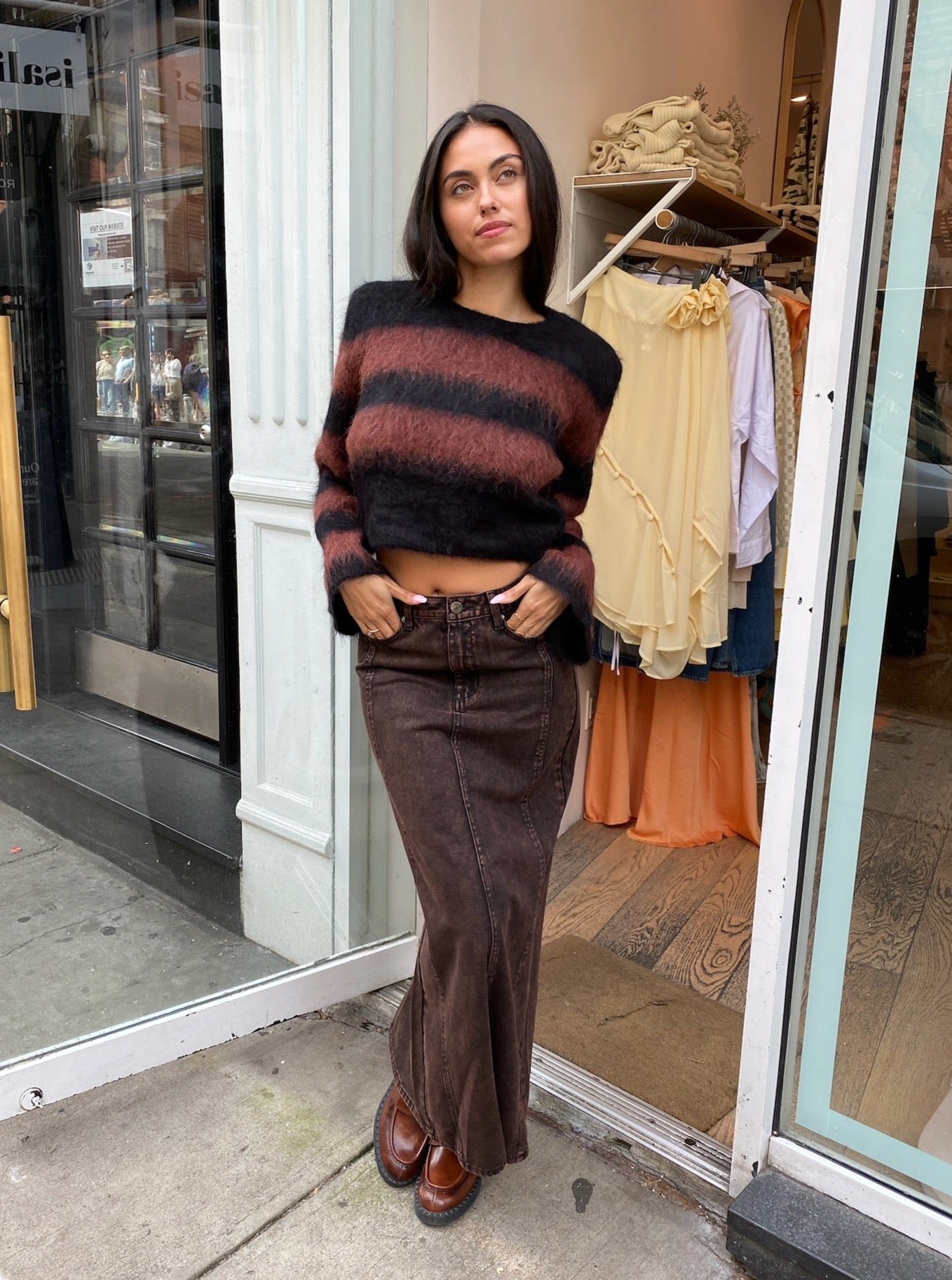 JamillaGZ Long Skirt in Bitter Chocolate