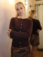 Sophia Cardigan in Espresso