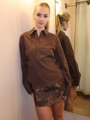 Alara Shirt in Brown