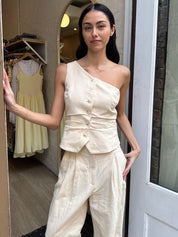 Bryony Vest in Cream