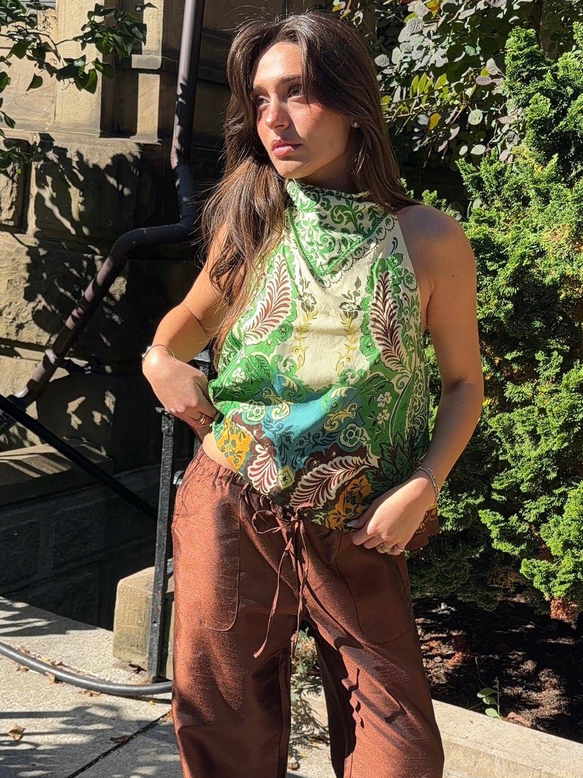 Florence Scarf Top in Multi