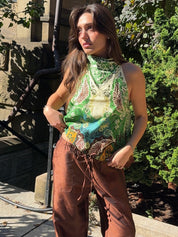Florence Scarf Top in Multi