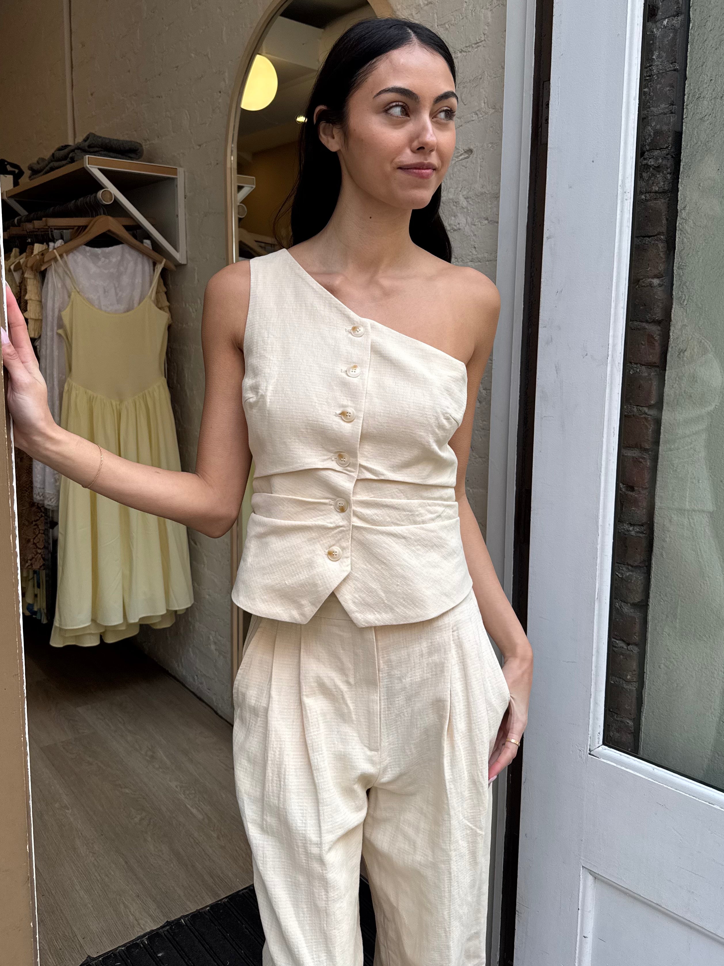 Bryony Vest in Cream