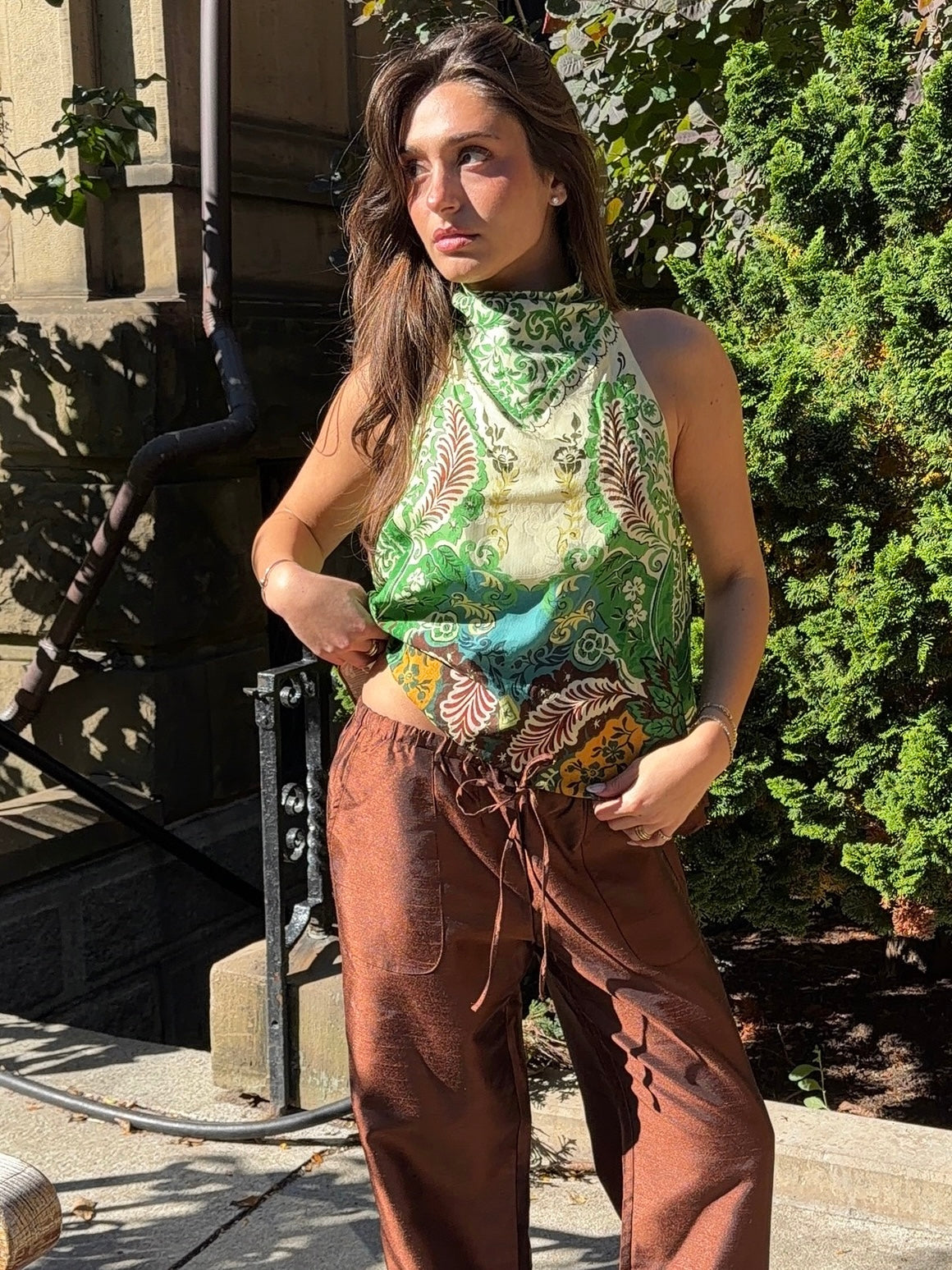 Florence Scarf Top in Multi