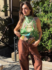 Florence Scarf Top in Multi