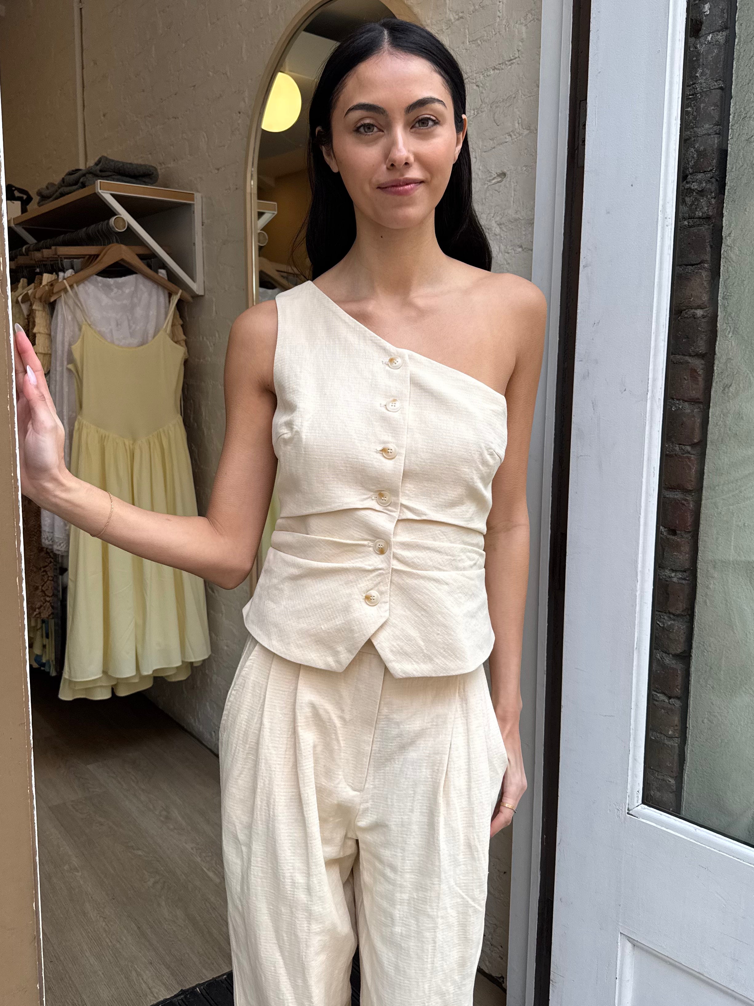Bryony Vest in Cream