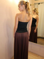 Santal Dress in Black & Brown