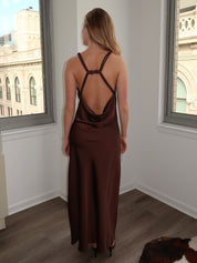 Ibiza Maxi Dress in Brown