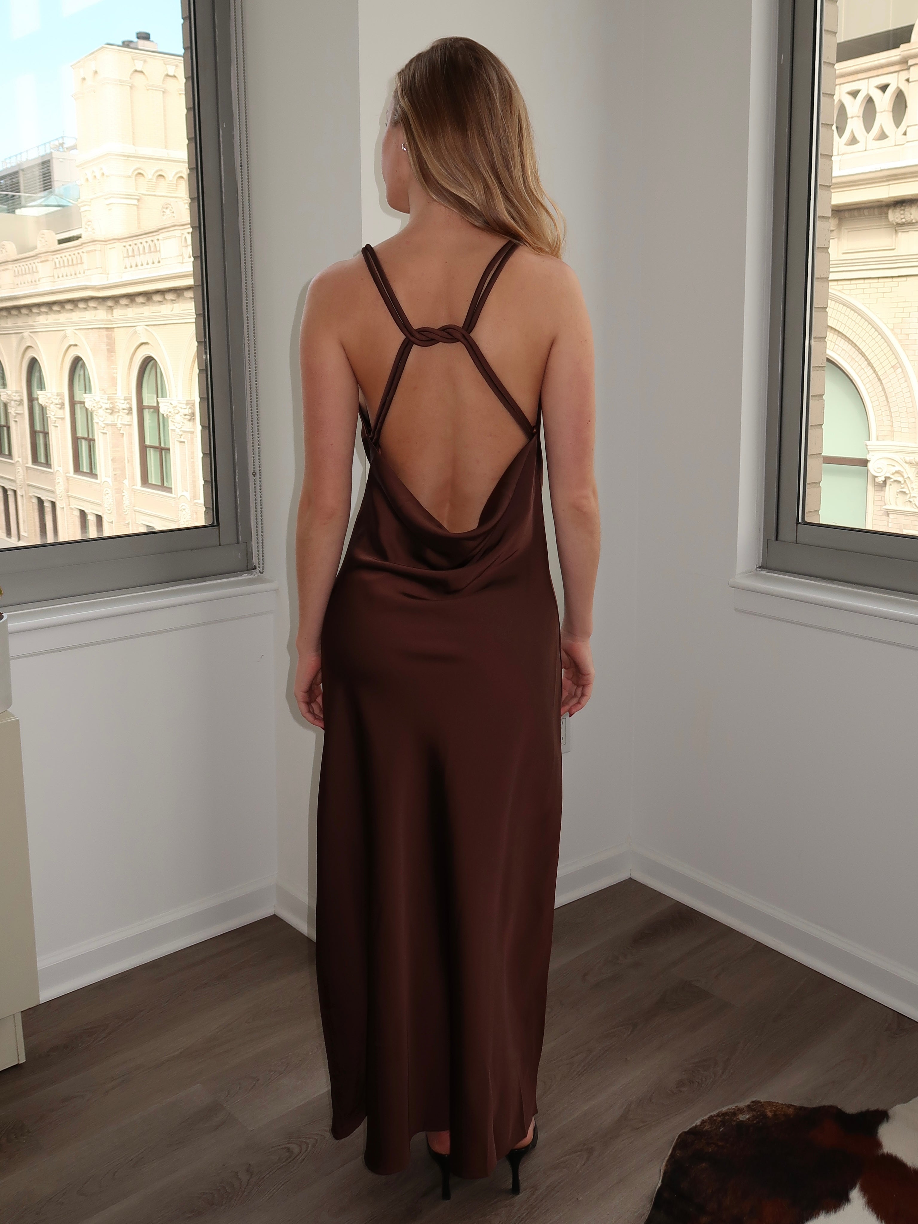 Ibiza Maxi Dress in Brown