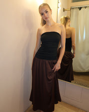 Santal Dress in Black & Brown