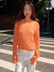 The Knit Long Sleeve in Apricot