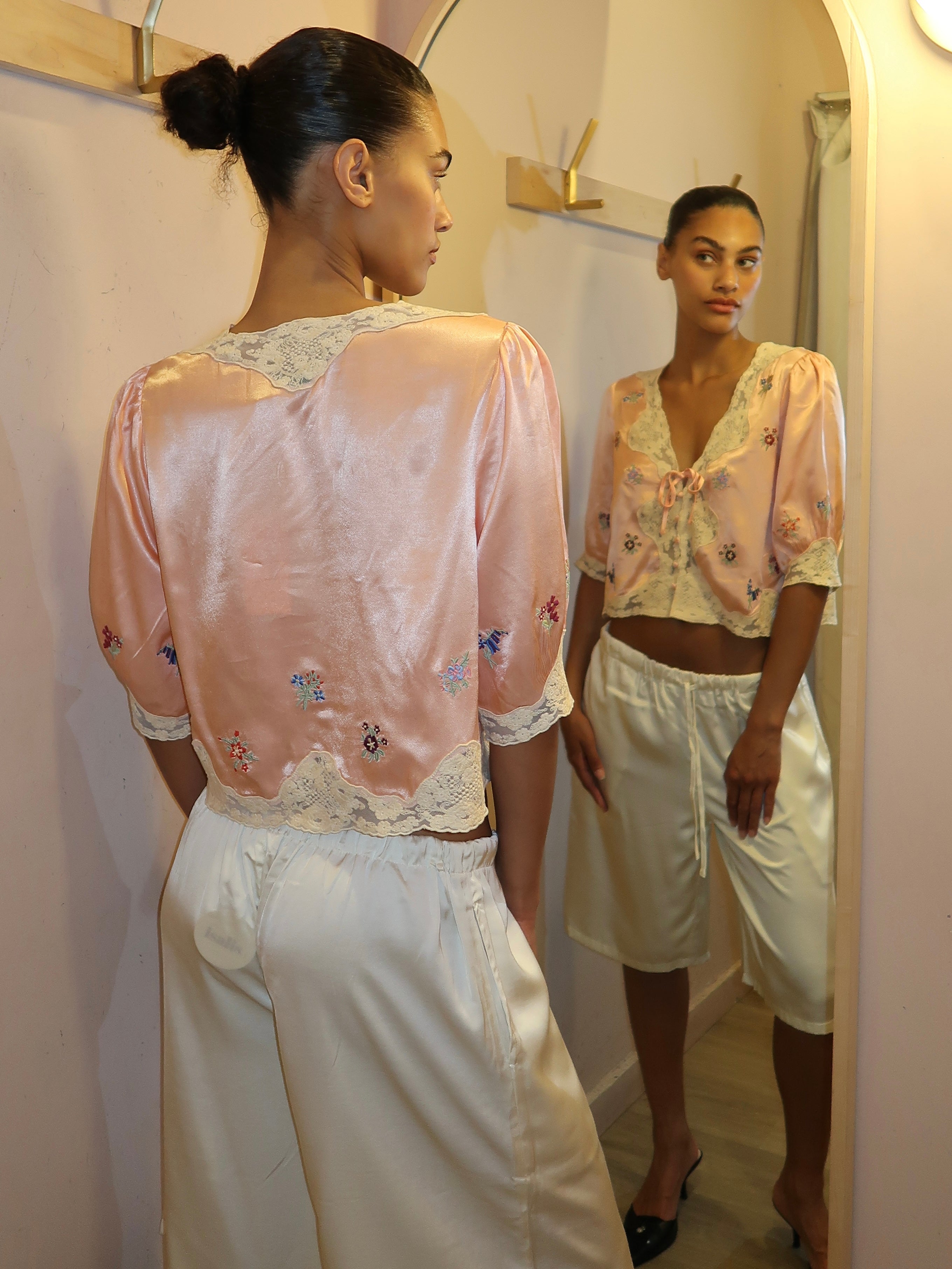 Ursula Top in Peach