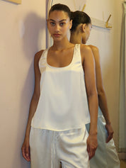 Mikayla Tank Top in Ivory