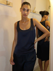 Mikayla Tank Top in Navy