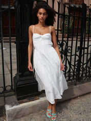 Destene Dress in White