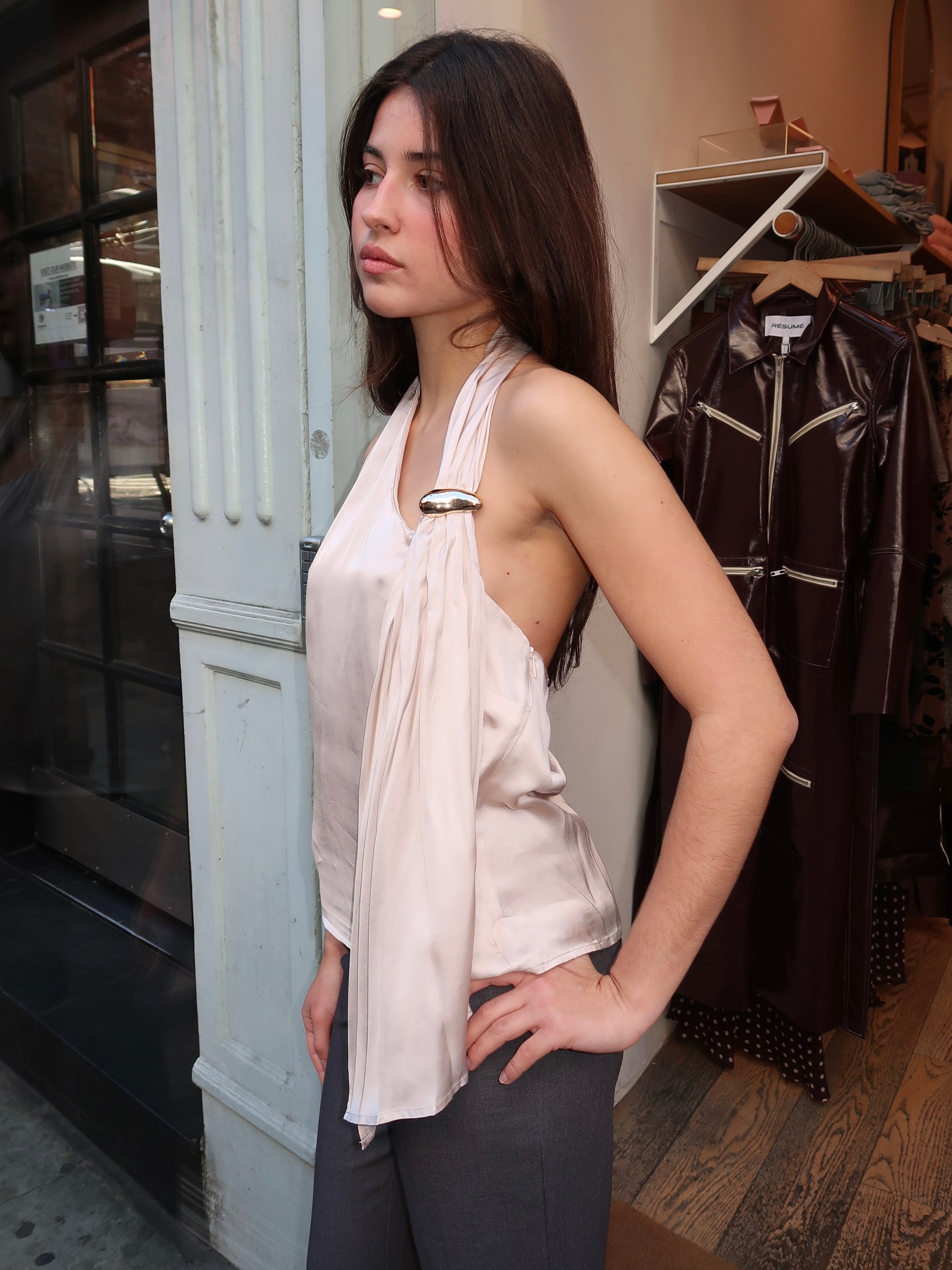 Alyx Top in Warm Champagne