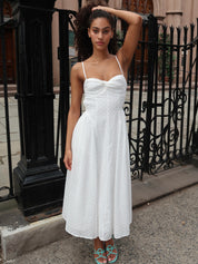 Destene Dress in White