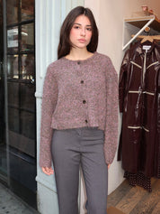 Sebille Cardigan in Lilac Olive