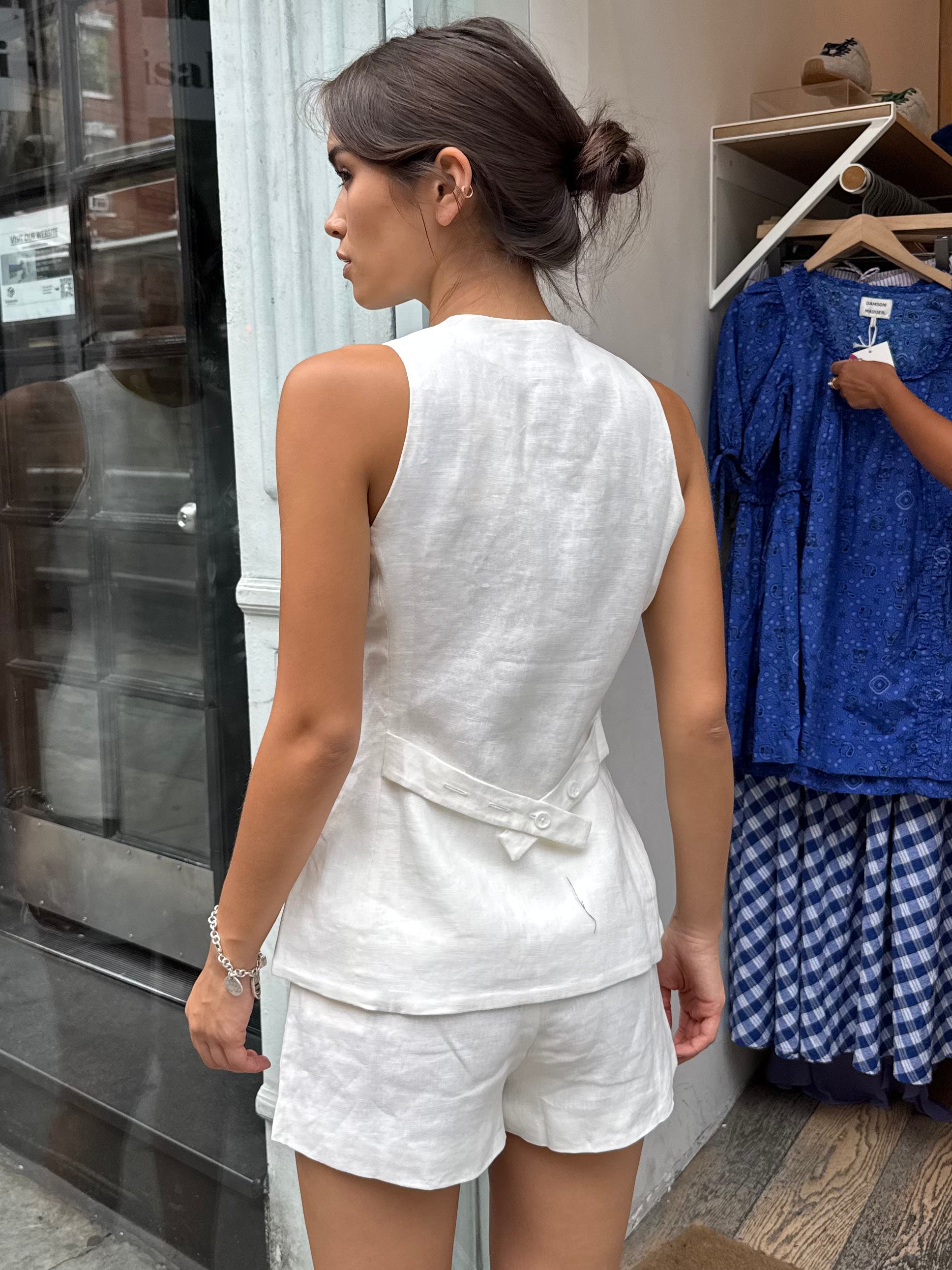 Seema Top in White