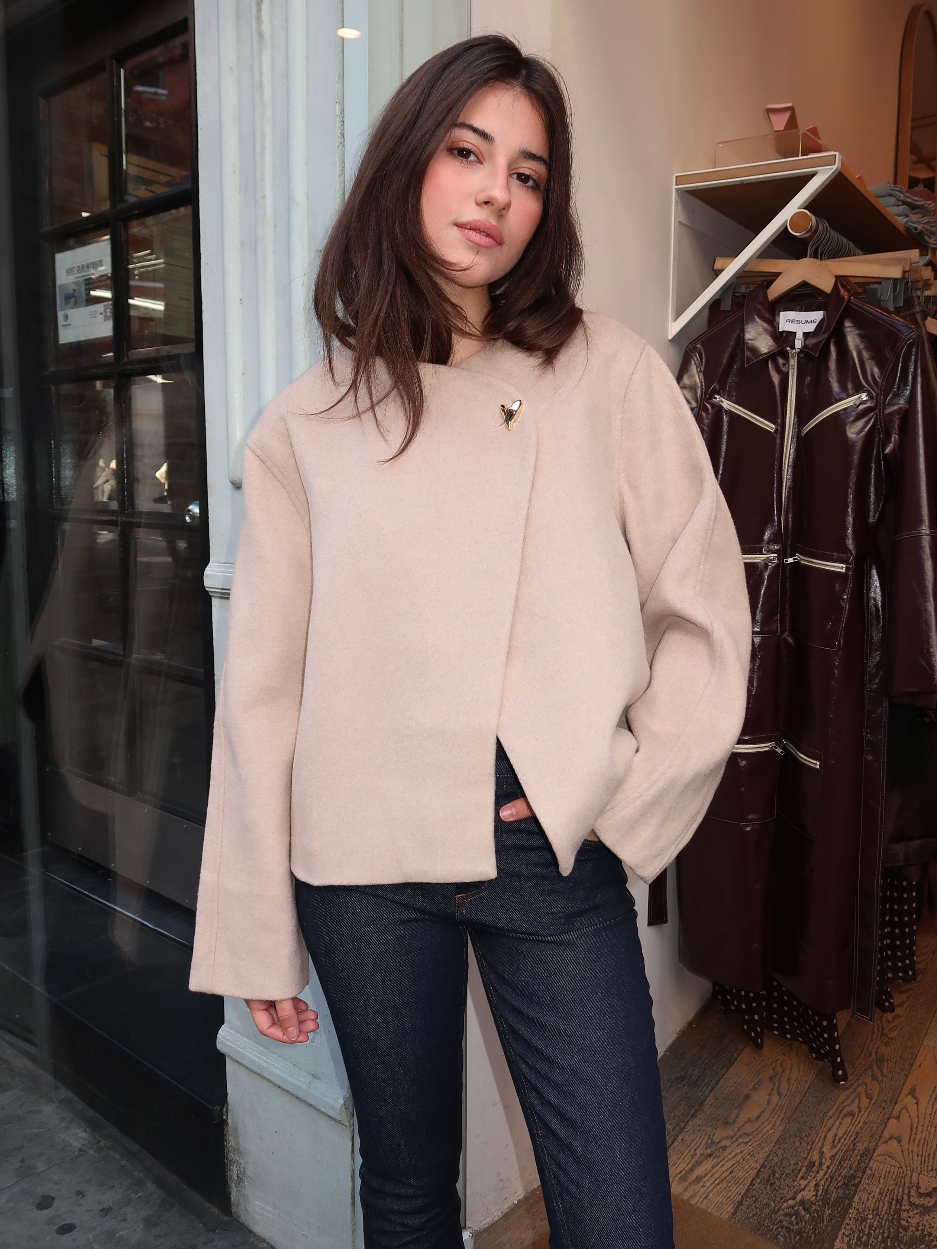 Jennah Jacket in Oatmeal