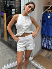 Leora Shorts in White