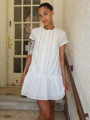 Armonia Button Up Dress in White
