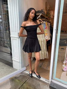 Rain Mini Skirt in Black
