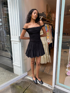 Rain Mini Skirt in Black
