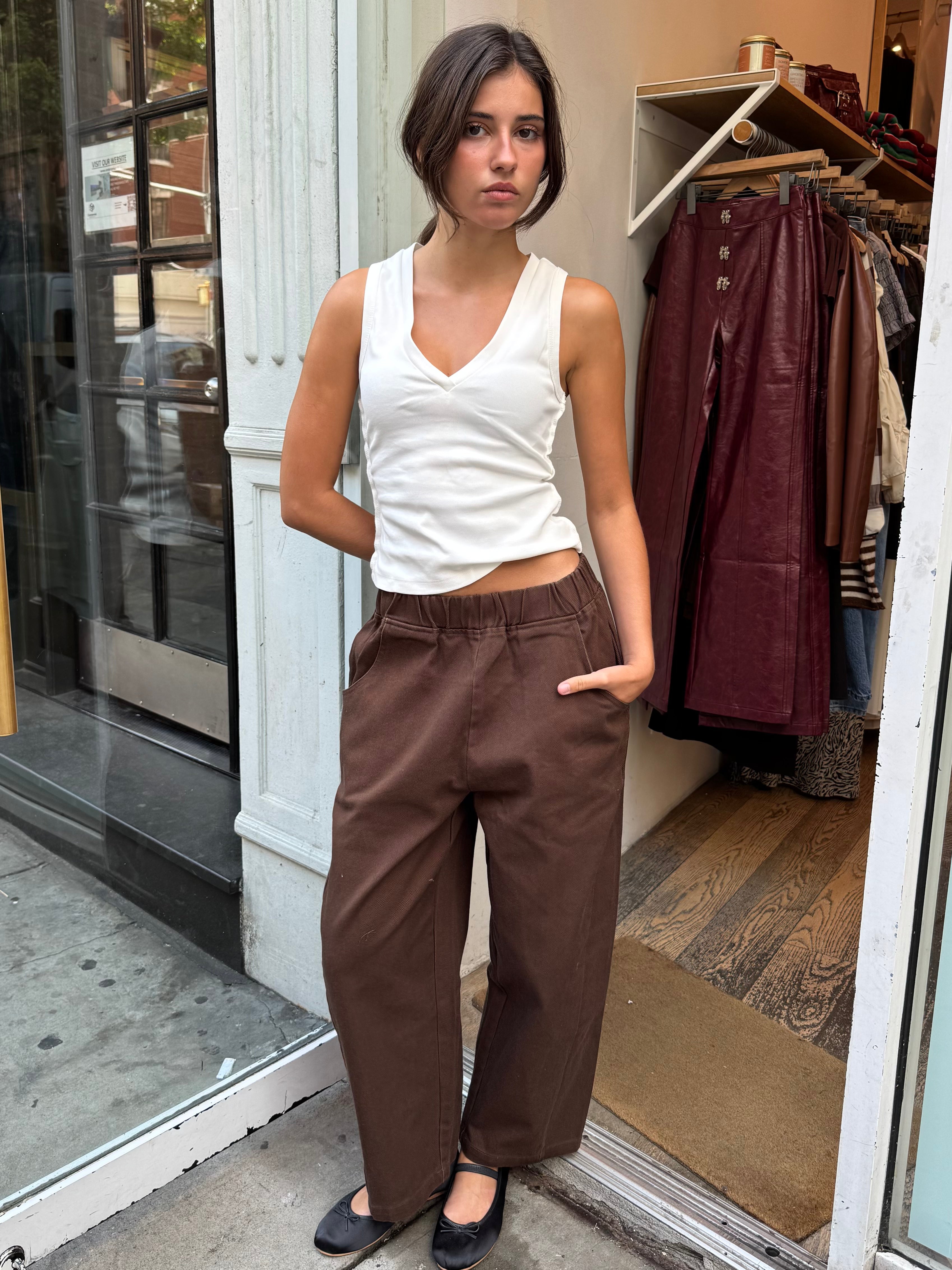Curve Pant in Espresso