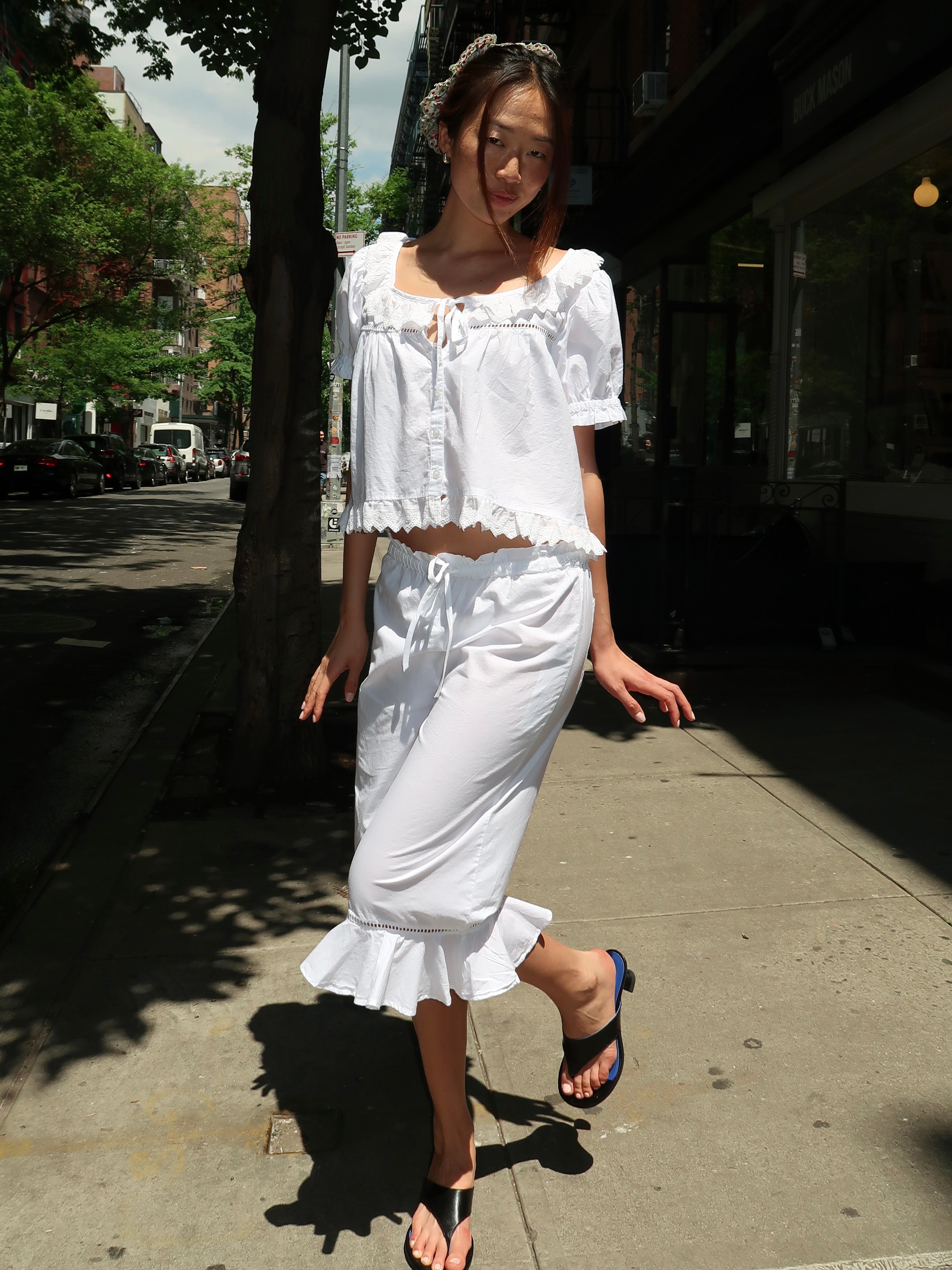 Harling Long Bloomers in White