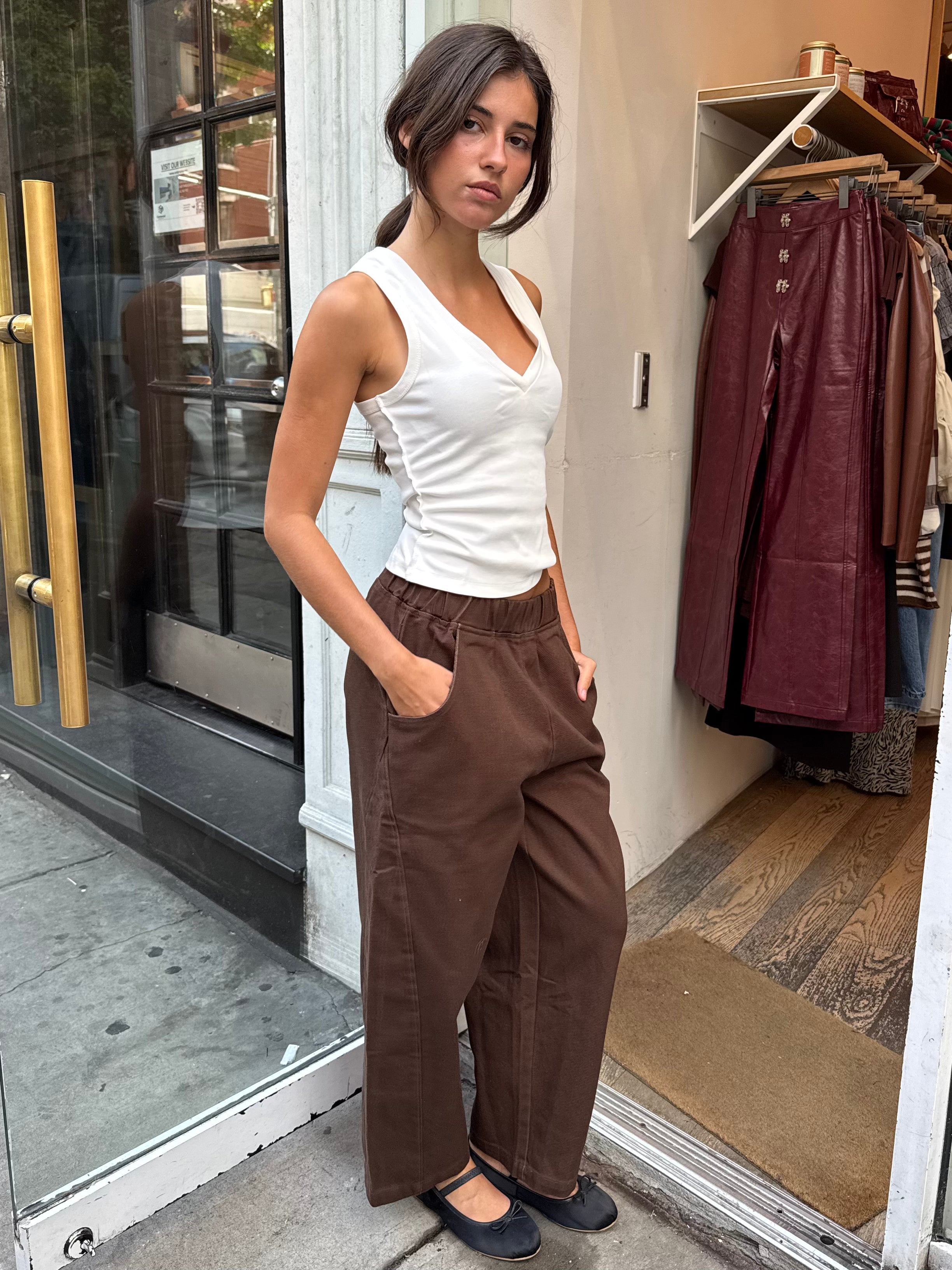 Curve Pant in Espresso