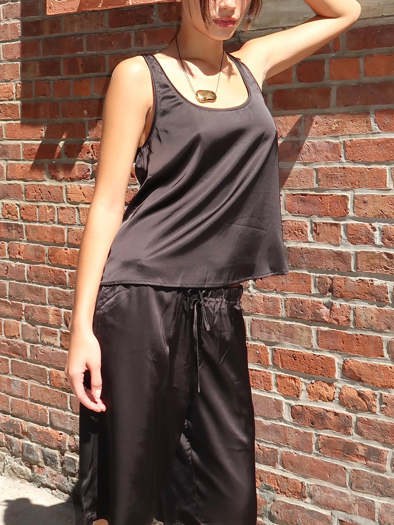 Mikayla Tank Top in Black