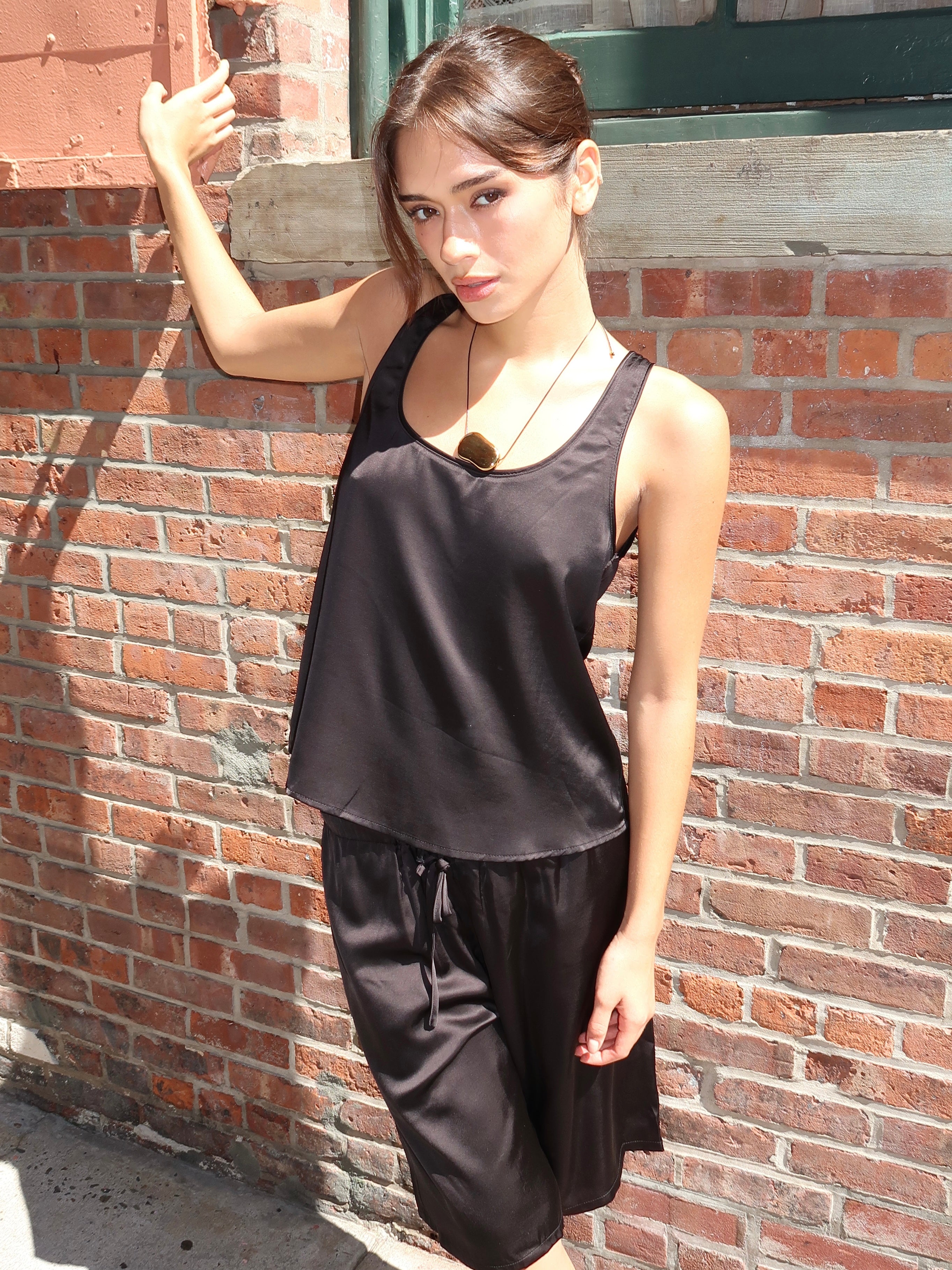 Mikayla Tank Top in Black