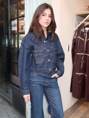 Alma Jacket With Horsebit in Helia