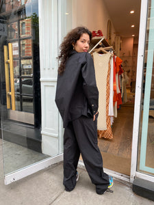 Nylon Cargo Pant in Jet