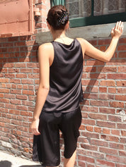Mikayla Tank Top in Black