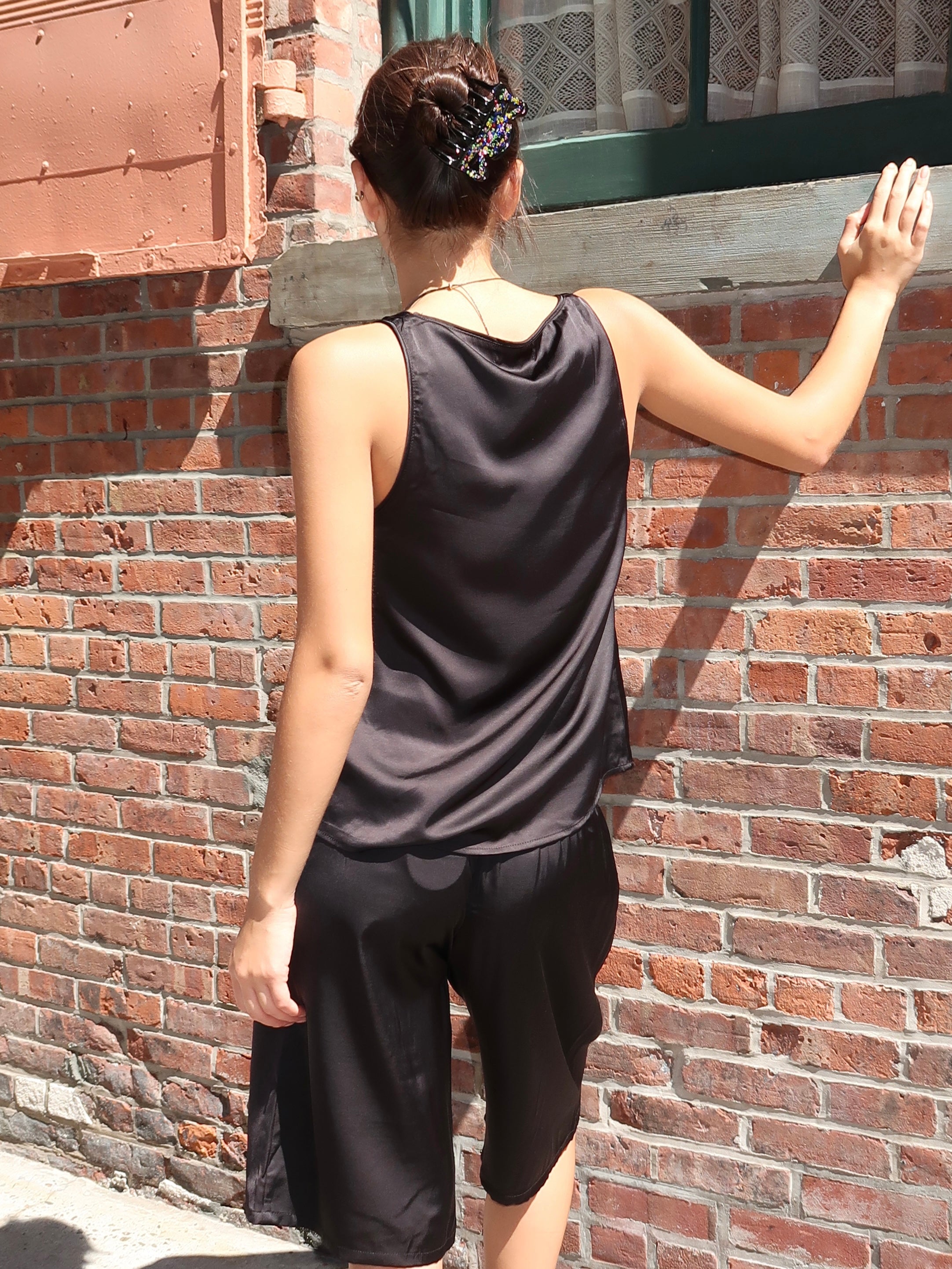 Mikayla Tank Top in Black