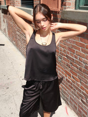 Mikayla Tank Top in Black