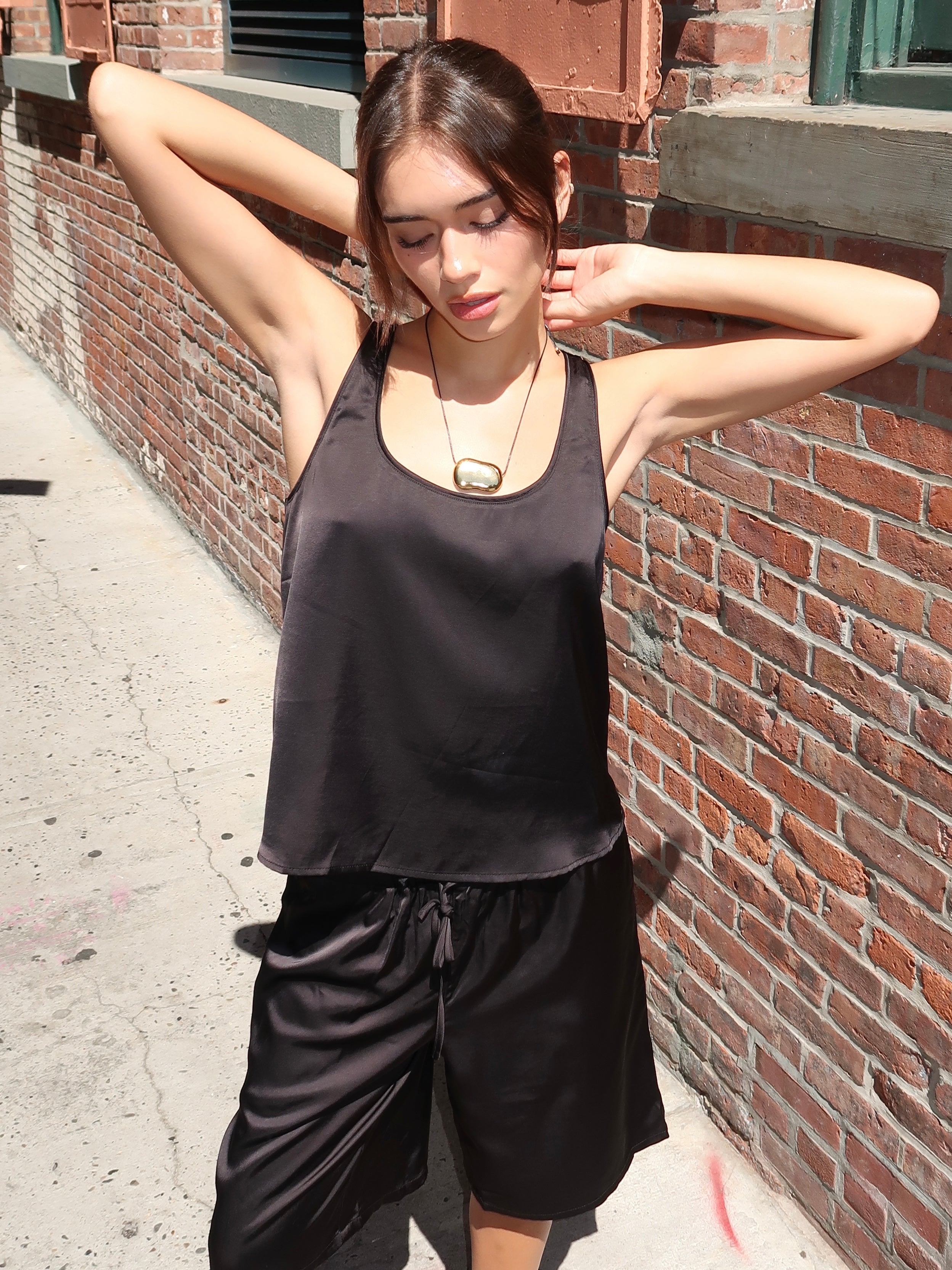 Mikayla Tank Top in Black