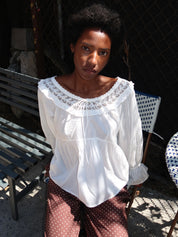 Danielle Blouse in Vintage White
