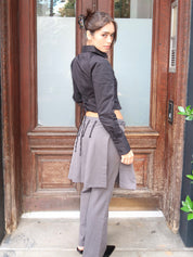 Say It Skirt Pants in Grey