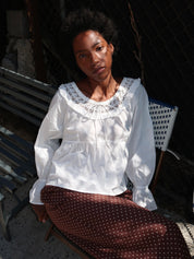 Danielle Blouse in Vintage White