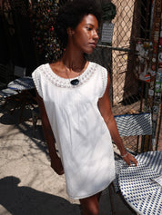 Danielle Mini Dress in Vintage White